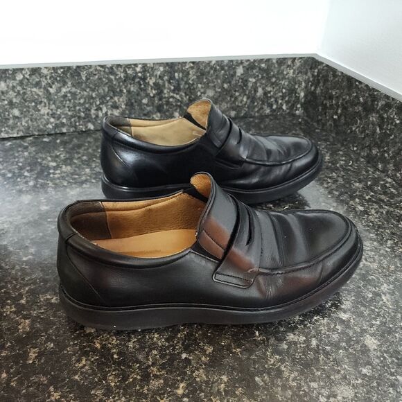 samuel hubbard 9.5 W Penny Loafer Black Leather